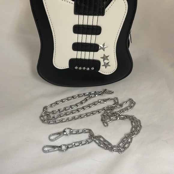 🆕 Novelty Small Music Guitar Crossbody Purse Bag - Picture 4 of 9